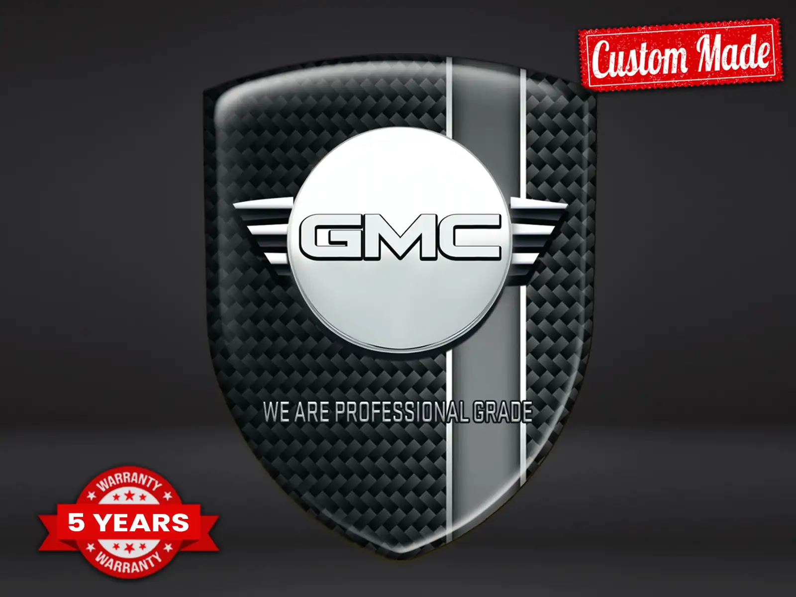 GMC Heckscheibenaufkleber Premium Anpassbar Exklusiv